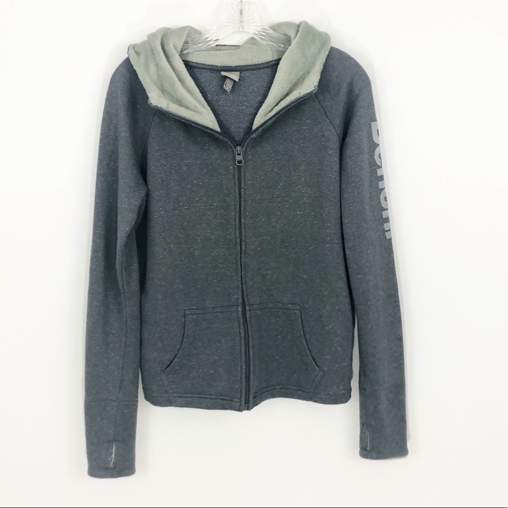4/$25 Bench Workout Heathered Gray Zip Up Hoodie